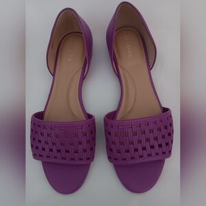 Talbots Women's Purple Leather Sandal
